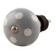 Grey Dotted Ceramic Wine Stopper